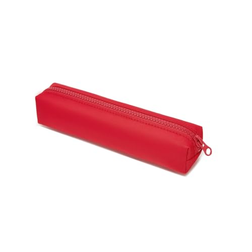 Image of Oxford Fabric Color Pencil Case Multifuncional and Simple with Zipper for School(Red,Oxford Fabric)