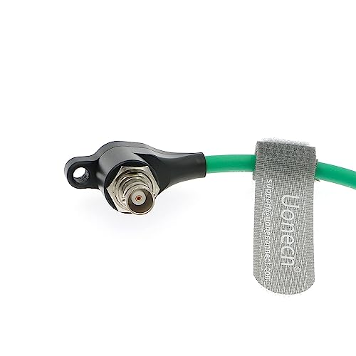 Uonecn HD SDI Protection Cable SDI Cable Zinc Plated BNC Male to Right Angle BNC Female for RED Komodo Camera 20CM (Green) - Image 2