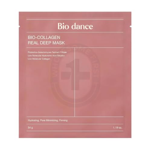 Image of Korean Bio Dance Bio-Collagen Mask, Made in Korea, 34g (4 Pack)