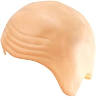 Grapelet Thick Bald Skin Head Skull Wig Cap Fancy Dress Cosplay Hat - Skin