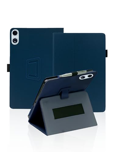 Custodia protettiva per tablet Teclast T60PLUS 12 Android 14 - Cover antiurto con cinturino magnetico e due metodi di piegatura custodia sottile e resistente impermeabile antigraffio blu