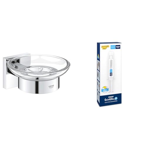 GROHE Start Cube support savon chromé 41096000 installation facile Quickglue - 2