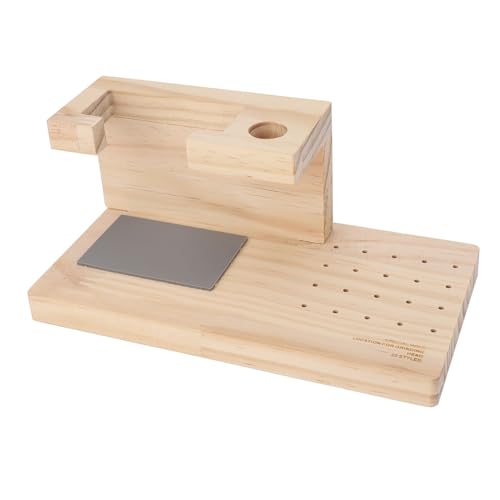 Organizador de brocas para taladro de uñas de madera miniatura 6