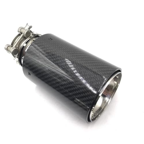 Puntas escape de coche universales de carbono ID 76 OD 80 para silenciador M4 M5 M6