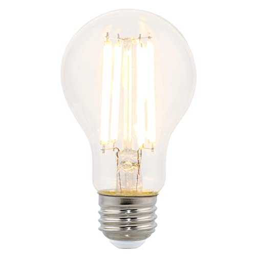 Westinghouse 5255000 10 Watt (100 Watt Equivalent) A19 Dimmable Clear Filament LED Light Bulb, Medium Base