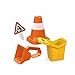 Produktbild Hape Sandspielzeug-Set Baustelle  4-teilig mit Baggerschaufel, Baueimer, Baukegeln und Baustellenschild, Robustes Outdoor-Spielzeug, für Kinder ab 3 Jahren