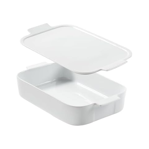 Unilives Ceramic Baking Dish with Lid Cover