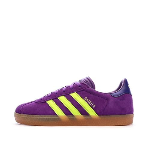 adidas Baskets Violettes/Jaunes Enfant Gazelle