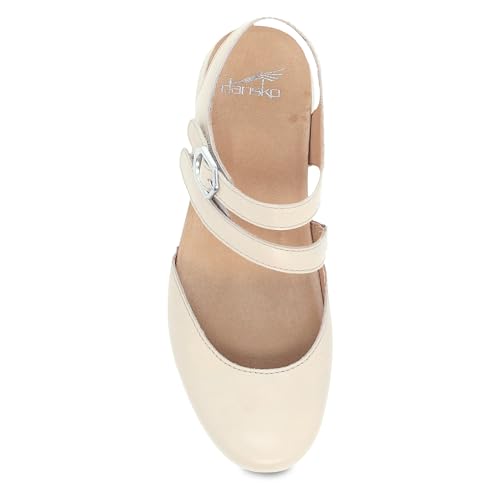 Image of Dansko Rissa Closed Toe Sandal for Women - Unique and Stylish Shoe with Recycled Textile Linings and Leather Uppers - All-Day Legendary Comfort