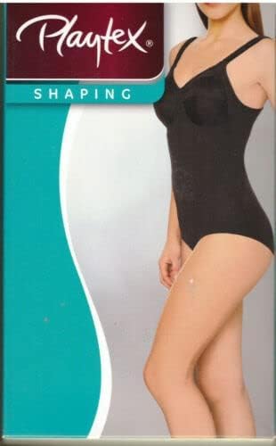 Generico PLAYTEX Body Modellatore 2858 Regina di Quadri – Coppe C e D – Contenitivo ed Elegante – Nero/Beige – INTIMOEGIDIO