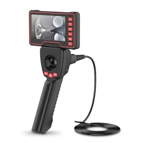Endoscopio De Dirección 3,9/6,0mm 4 Vías 720 ° 5 Pulgadas Pantalla HD Longitud del Cable 1/2/3m For Inspección Alcantarillado Motor Industrial Imágenes Más Claras Inspecciones Precisas(200cm,6mm)