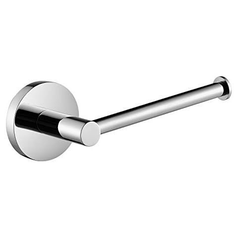 Aothpher 304 Stainless Steel Toilet Roll Paper Holder Without Cover,Chrome Finished Bathroom Loo Paper Tissue Rack Cover