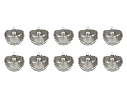 AMONIDA 10PCS Cuenco de Agua de pezón de Conejo, Equipo de cría de Conejo antiarañazos Cuenco de Agua Potable Alimentador de Agua de Conejo, para Mascotas Granja de Conejos domésticos
