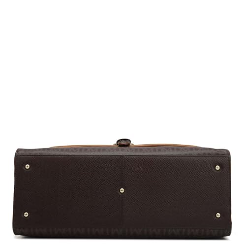 Image of Da Milano Leather Satchel Bag for Women - Brown