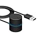 iHaospace USB Lautstärkeregler Knopf, Computer External Volume Remote Controller PC Lautstärkeregelung Lautstärkeanpassung Kompatibel mit Windows/Mac OS/Linux/Android (Schwarz)