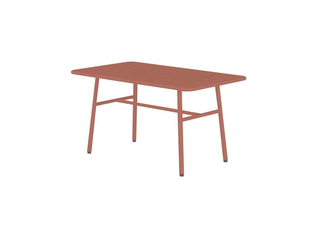 Vente-unique - Table Basse de Jardin en métal - Terracotta - MIRMANDE de MYLIA
