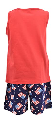 Image of Unique Baby Boys American Boy 4th of July 2pc Tank Shorts Set