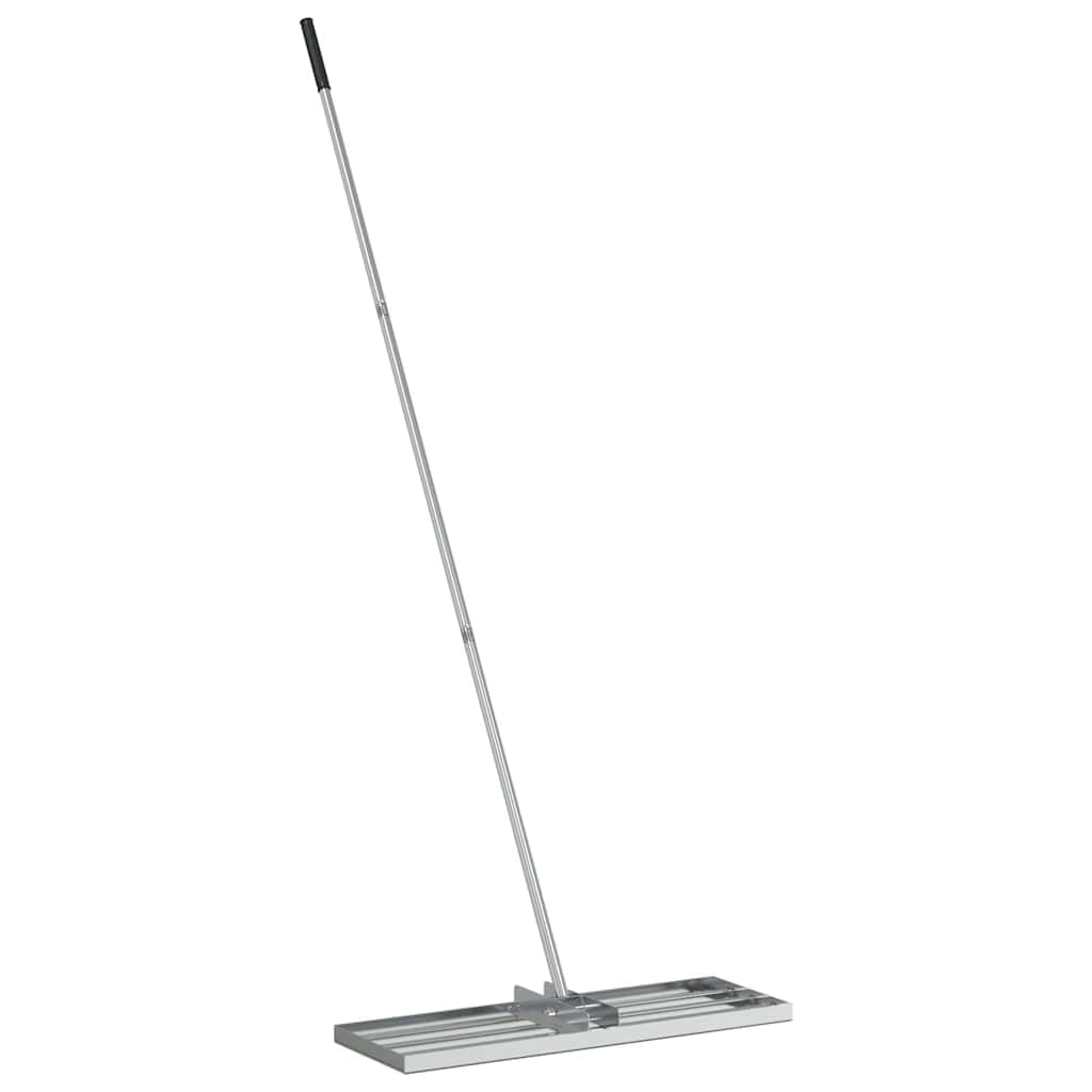 vidaXL Rastrillo nivelador de jardín Plateado Acero Inoxidable, Jardín y terraza, rastrillo Moderno Rectangular, Resistente al Clima, Kit de jardinería, Accesorio paisajístico
