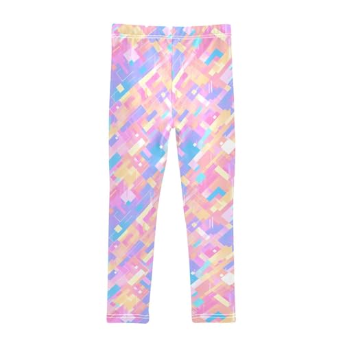 KLL Pink Glitter Texture Blush Toddler Baby Girl Legging Casual High Waisted Sweatpants Exercise2
