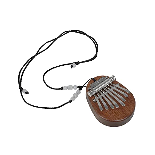 WSNDM Kalimba Piano de Pulgar, Portátil 8 Teclas Mini Portátil Piano de Pulgar con Cordón, Instrumento Musical Piano Dedo, percusión de madera, para Niños, Adultos y Principiantes Cover