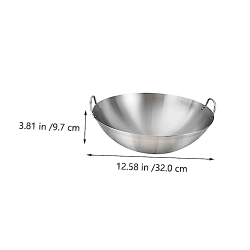 Wok redondo de acero inoxidable MAGICLULU miniatura 3