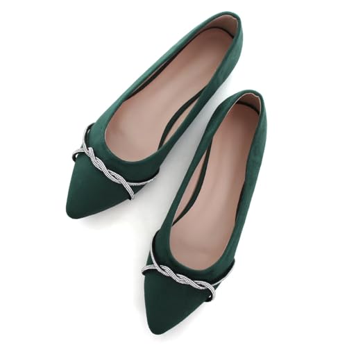 Image of Stunner Womens Flats Fashion Pointed Toe Bowknot Ballet Flats Cute Slip On Dress Flats Comfortable Party Wedding Flats2