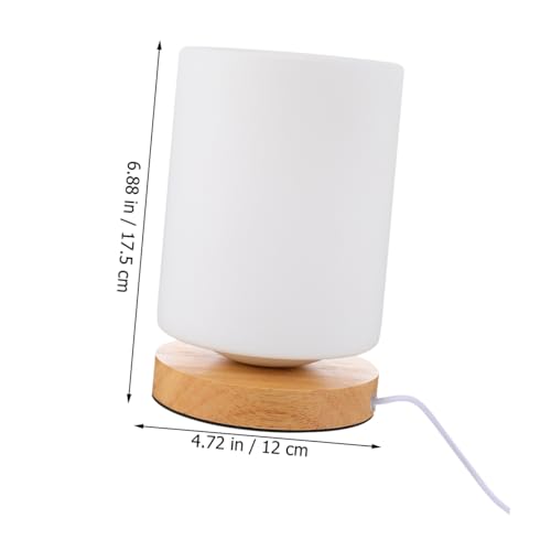 Lámpara de Mesa Cilíndrica con Luz LED Ajustable y Carga USB miniatura 2