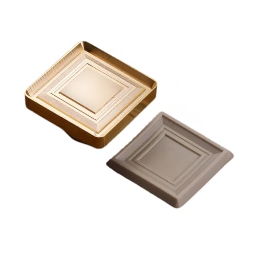 DELUXEFOX シーリングスタンプ ヘッド無地 額縁 25mm真鍮製 シーリングヘッド シーリングスタンプヘッド 交換部品パーツ ワックスプリント 手作り 単品【四角形-写真フレーム】