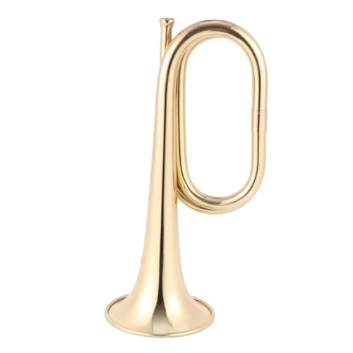 VICASKY Copper Trumpet Bugle Horn Brass Instrument Trumpet Gloves Set Mute for Practice