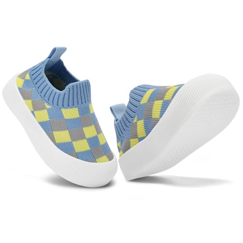 Image of BACSAC Baby Toddler Unisex Infant Shoes Boys Girls Beige Mesh Breathable Non-Slip Soles 6-36 Months