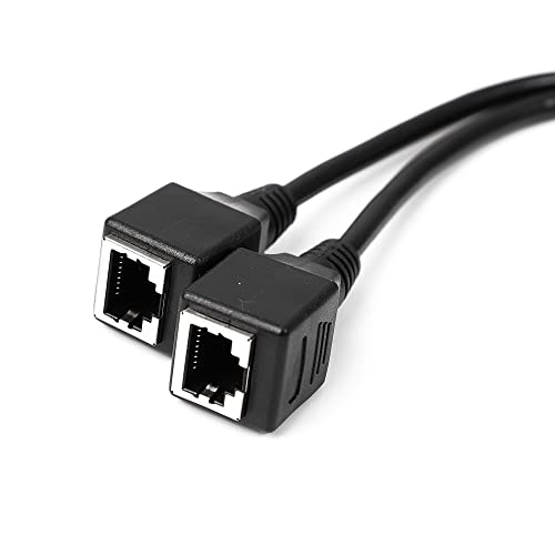 Uxcell 30Cm 1Ft Ethernet Lan Female To Female Network Cable Rj45 Extension Cord 2Pcs #TOP5