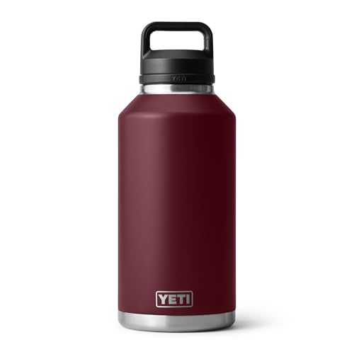Image of YETI Rambler 64 oz Bottle, Vacuum Insulated, Leakproof, Stainless Steel with Chug Cap, Wild Vine Red