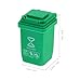 Kisangel 5pcs Mini Trash Can Toy Mini Wheelie Bin Dollhouse Garbage Cans Miniature Sorting Garbage Bin Model for 1: 12 Scale Life Scene
