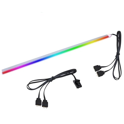 airgoo Addressable RGB PC LED Strip, Diffused Silicon Rubber Tube Neon Strip, for 5V 3-pin argb Header or AG-DRGB16 SignalRGB Controller(Not Included), Come with Back Adhesive Tape