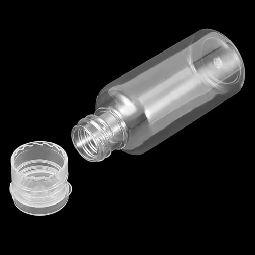 110 Pack 1oz Clear Mini Plastic Bottles, Plastic Travel Bottle with Flip Cap, Portable Refillable Empty Containers for Shampoo, Lotion, Liquid Body Soap, Cream4