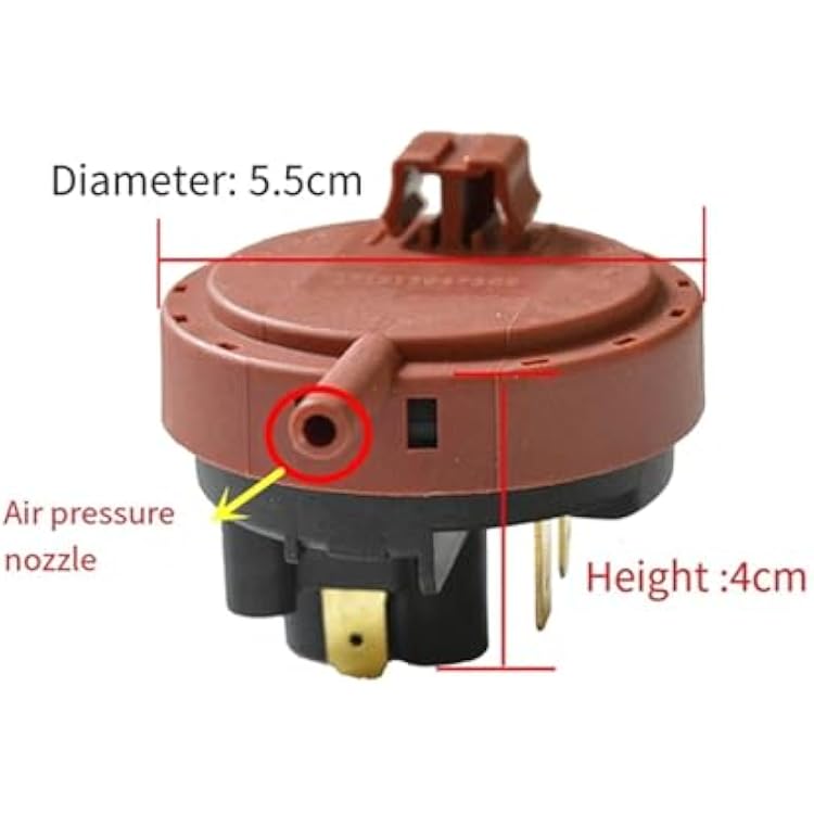 EAS-Washing Machine Water Level Sensor Switch 250VAC KS-2 1-6 2A For Drum Washer Water Level Pressure Control Switch Parts