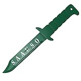 Fire and Steel Real Nagisa Shiota's Anti-Sensei Knife (Wood) Green, White Small