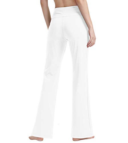Image of nuveti Women's Bootcut Yoga Pants Tummy Control Workout Non See-Through Bootleg Yoga Pants