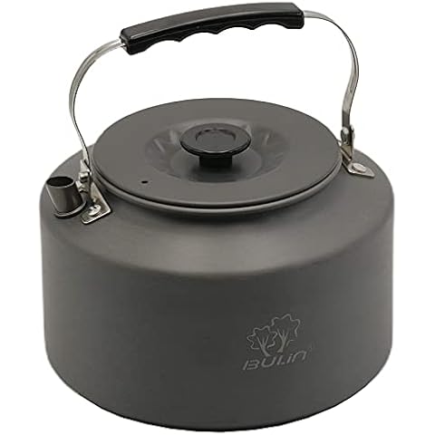 Bulin 2.2L Camping Kettle Camp Tea Coffee Pot Large Outdoor Hiking Kettle Pot Portable 2.4 Quart Camping Tea Kettle Cover
