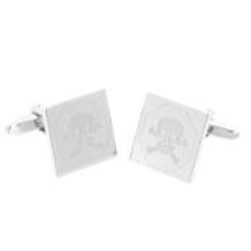 Mancuernillas Calavera y Huesos Cruzados Hombre Talla Única miniatura 1