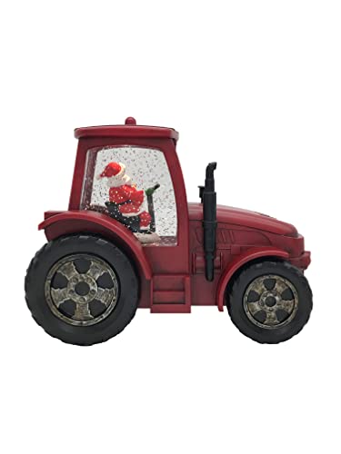 Boule à eau musicale Père Noël tracteur Victory Creative 15cm USB - 5