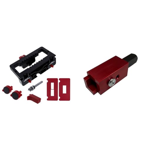Milescraft Self Clamping Door Hinge Jig, Hinge Mortiser, Latch Templates Bundle with Spring Loaded Cornerchisel for Hinge Recesses