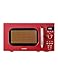 COMFEE' AM720C2RA-R Retro Style Countertop Microwave Oven with 9 Auto Menus Position-Memory Turntable, Eco Mode, and Sound On/Off (Passionate Red),0.7Cu.Ft