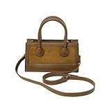 TIEZHICHESHI Bolsa cuadrada portátil para mujer, bolsa diagonal de un solo hombro., Brown