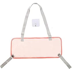 Trona Ikea Rosa Reposapiés para silla alta, ajustable antideslizante reposapiés de tela para silla alta infantil, alfombra de pie de punto compatible con la silla alta Ikea (rosa)