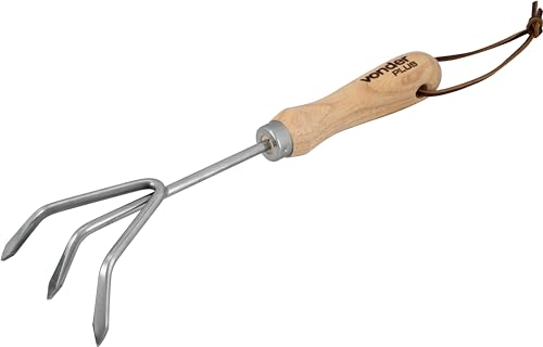 Vonder Plus, Ancinho Para Jardim Em Aço Inox, Com 3 Dentes, Cabo ...