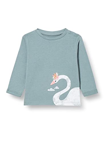 s.Oliver Junior Baby Girls T-Shirt Langarm, Blue Green, 68