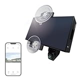 Broadwatch 【2025年度 ソーラードライブレコーダー ソーラー発電 配線・電源不要 1080P FHD スマホ連携 モニターレス サイクル録画 動体検知 営業車 【電源・配線不要の貼るだけソーラードライブレコーダー】 Peta Cameソーラー 小型