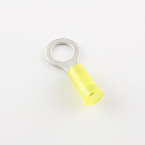 16-12 Ga. Heavy Duty Nylon-Insulated Ring Terminals, 3/8