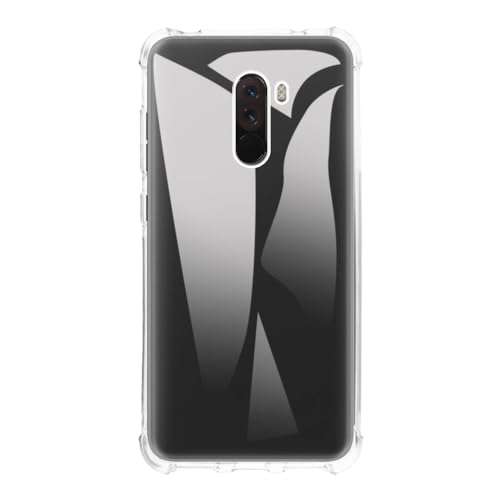 Shantime Funda Suave Compatible con Xiaomi Poco F1, Carcasa Delgada Antigolpes, Antirrayas y Flexible, Agarre Cómodo(Claro)